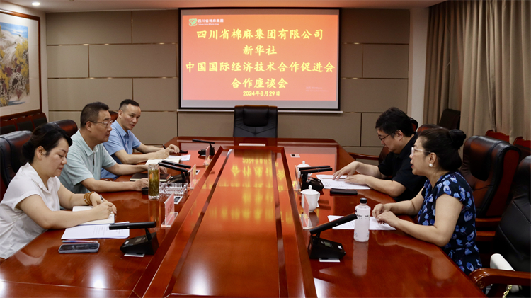 集團公司召開與新華社、中國國際經濟技術合作促進會合作座談會