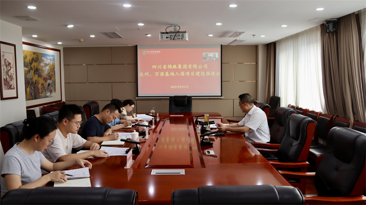 集團公司召開達州、萬源基地入園項目建設推進會